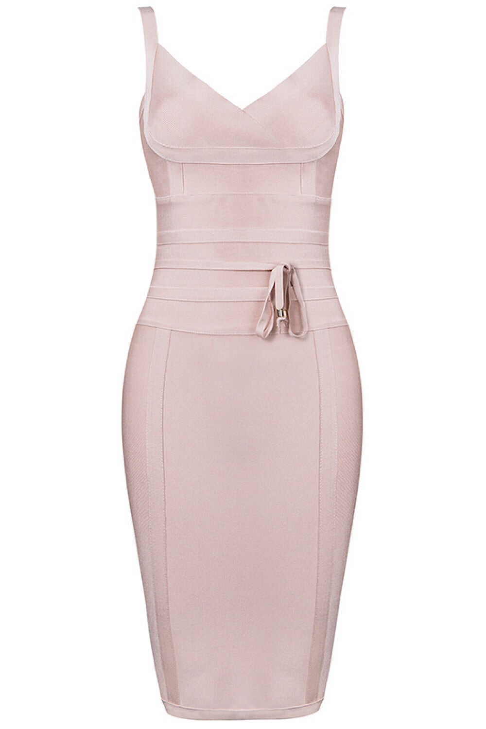 Blush Tie Waist Bandage Dress