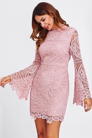 Rendezvous Pink Bandage Dress