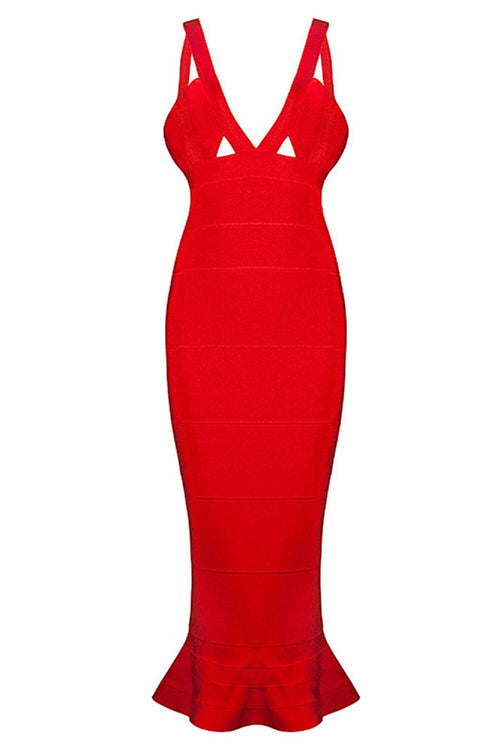 Gigi Red Bandage Dress