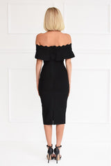 Kiki Black Bandage Dress