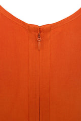 Kira Side Knot Orange Bandage Dress