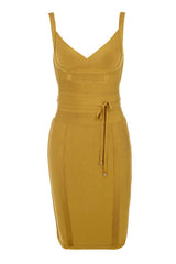 Ginger Tie Waist Bandage Dress