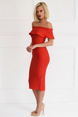 Kiki Red Bandage Dress