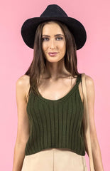 khaki Knit Cami