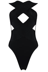 Siren Black Bandage Bodysuit