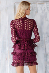 She Is A Star Dress Burgundy