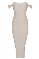 Amelia Nude Bandage Dress