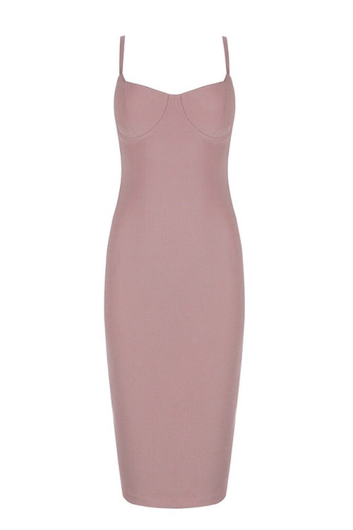 Valentine Nude Bandage Dress