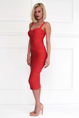 Vogue Red Bandage Dress
