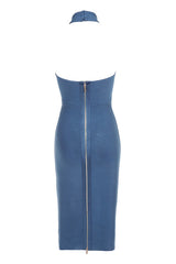 Tonia Slate Bandage Dress