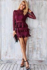 She Is A Star Dress Burgundy