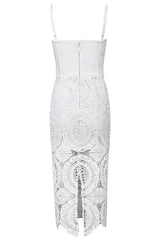 Isabella White Lace Dress