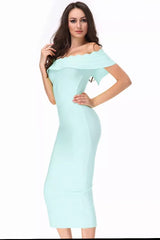 Kiki Aqua Bandage Dress