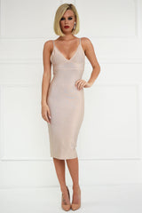 Fiona Nude Bandage Dress