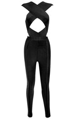Siren Black Bandage Jumpsuit