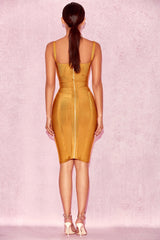 Ginger Tie Waist Bandage Dress