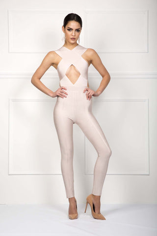 Alyssa White Crochet Jumpsuit