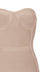 Vanessa Nude Bandage Dress