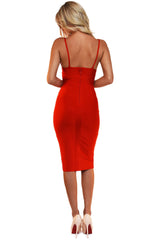 Fiona Red Bandage Dress