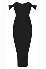 Amelia Black Bandage Dress