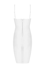 Sue White Tie Up Bandage Dress