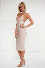 Fiona Nude Bandage Dress