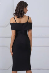 Stella Black Bandage Dress