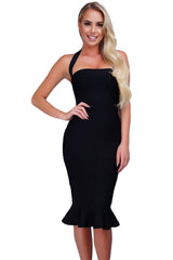 Nadia Black Bandage Dress