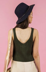 khaki Knit Cami