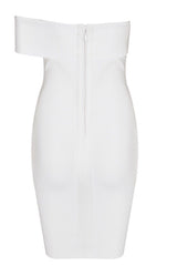 Deniz white Bandage Dress