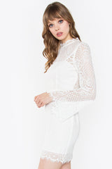 Villette White Lace Dress
