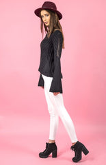 Black Intricate Detail Knit