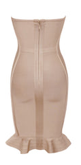 Vanessa Nude Bandage Dress