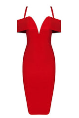 Stella Red Bandage Dress