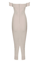 Amelia Nude Bandage Dress