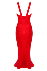 Gigi Red Bandage Dress