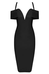 Stella Black Bandage Dress