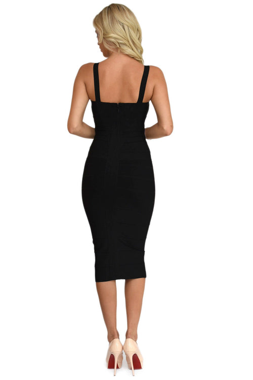 Vogue Black Bandage Dress