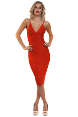 Fiona Red Bandage Dress