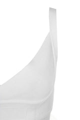 White Tie Waist Bandage Dress